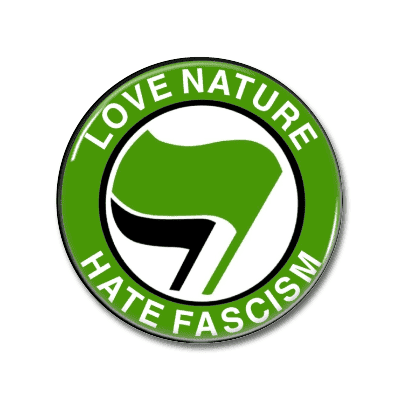 Love Nature Hate Fascism | Button Love Nature Hate Fascism | Button