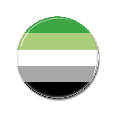 aromantisch Flag | Button aromantisch Flag | Button