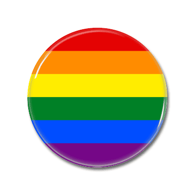 Regenbogen Flagge | Button Regenbogen Flagge | Button