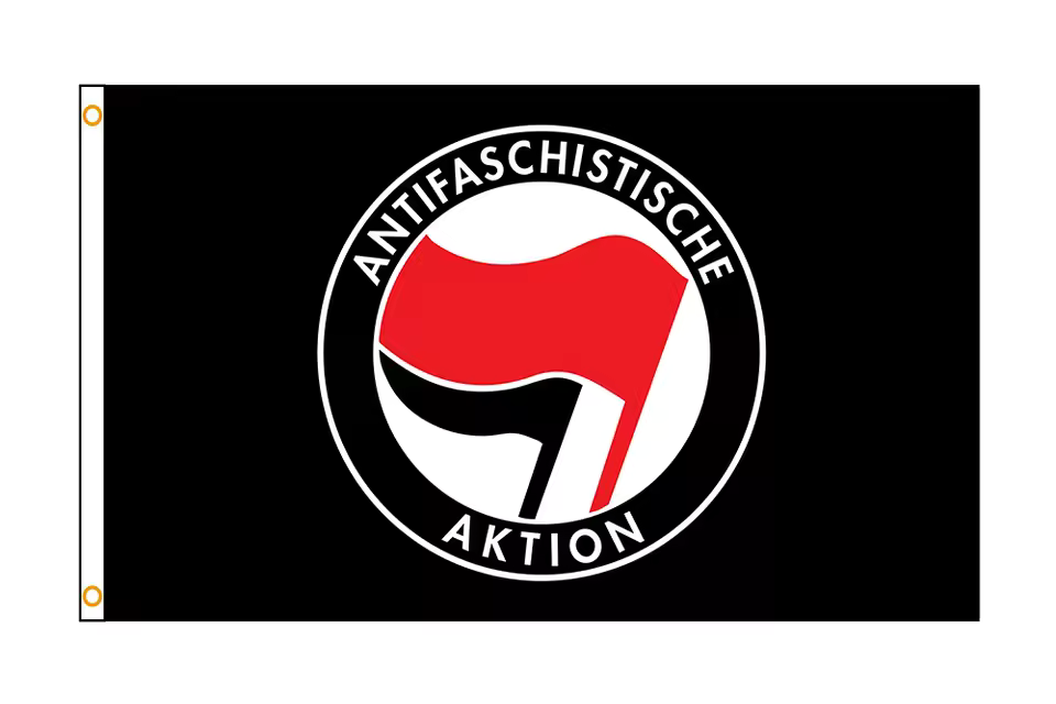 Antifaschistische Aktion Schwarz | Flagge 100 x 150