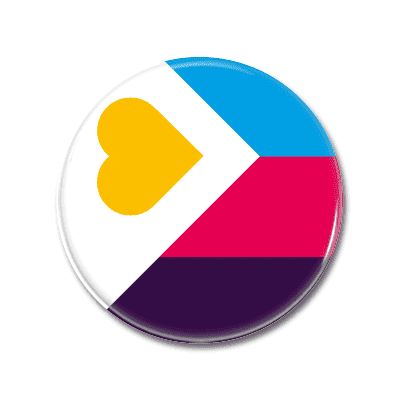 Tricolor Polyarmory Flag | Button Tricolor Polyarmory Flag | Button
