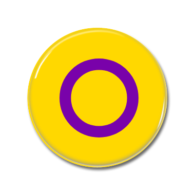 intersex Flag | Button