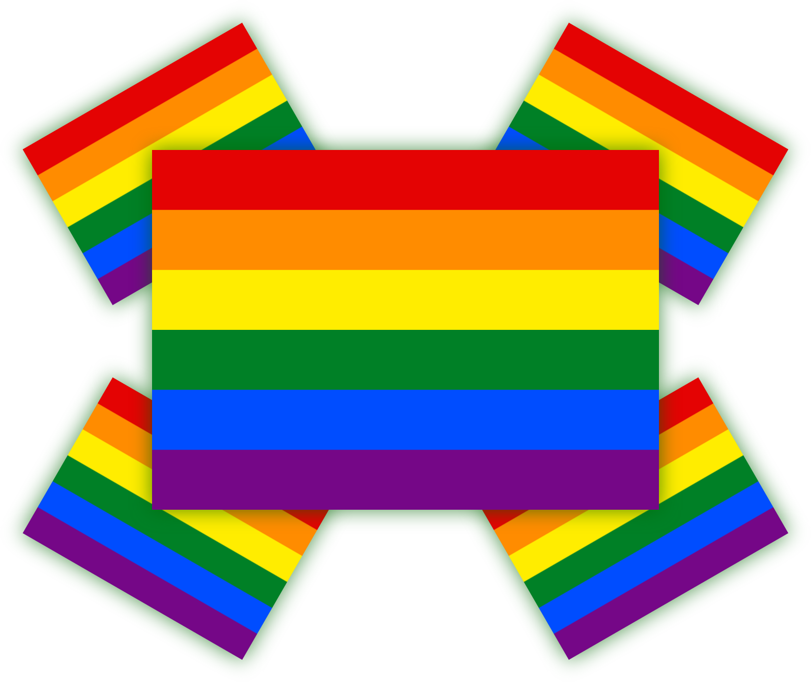 Regenbogen Flagge | Aufkleber