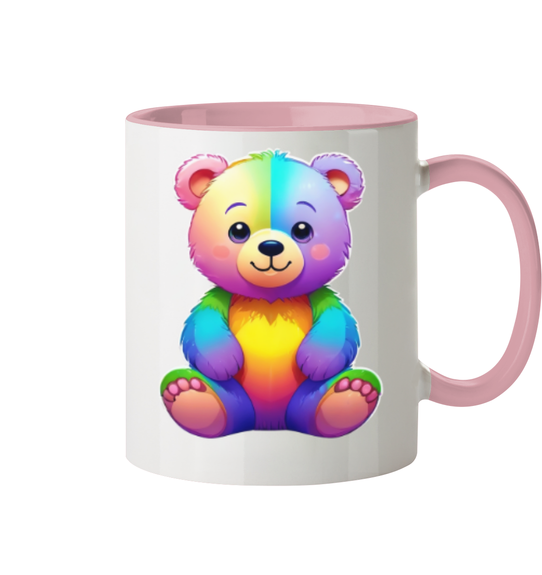 Regenbogen Bärchen - Tasse zweifarbig