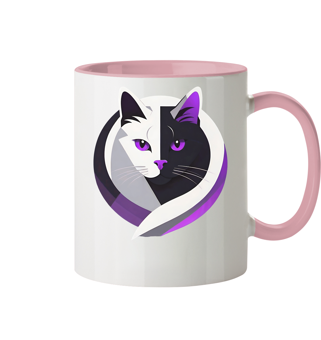 Asexual Katze - Tasse zweifarbig