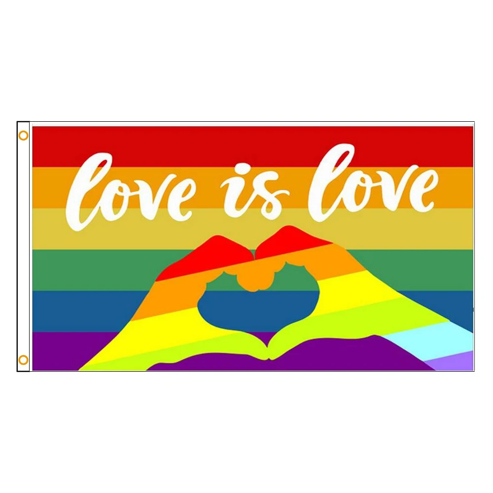 Love is Love Regenbogen Pride B-Ware! | Flagge 100 x 150