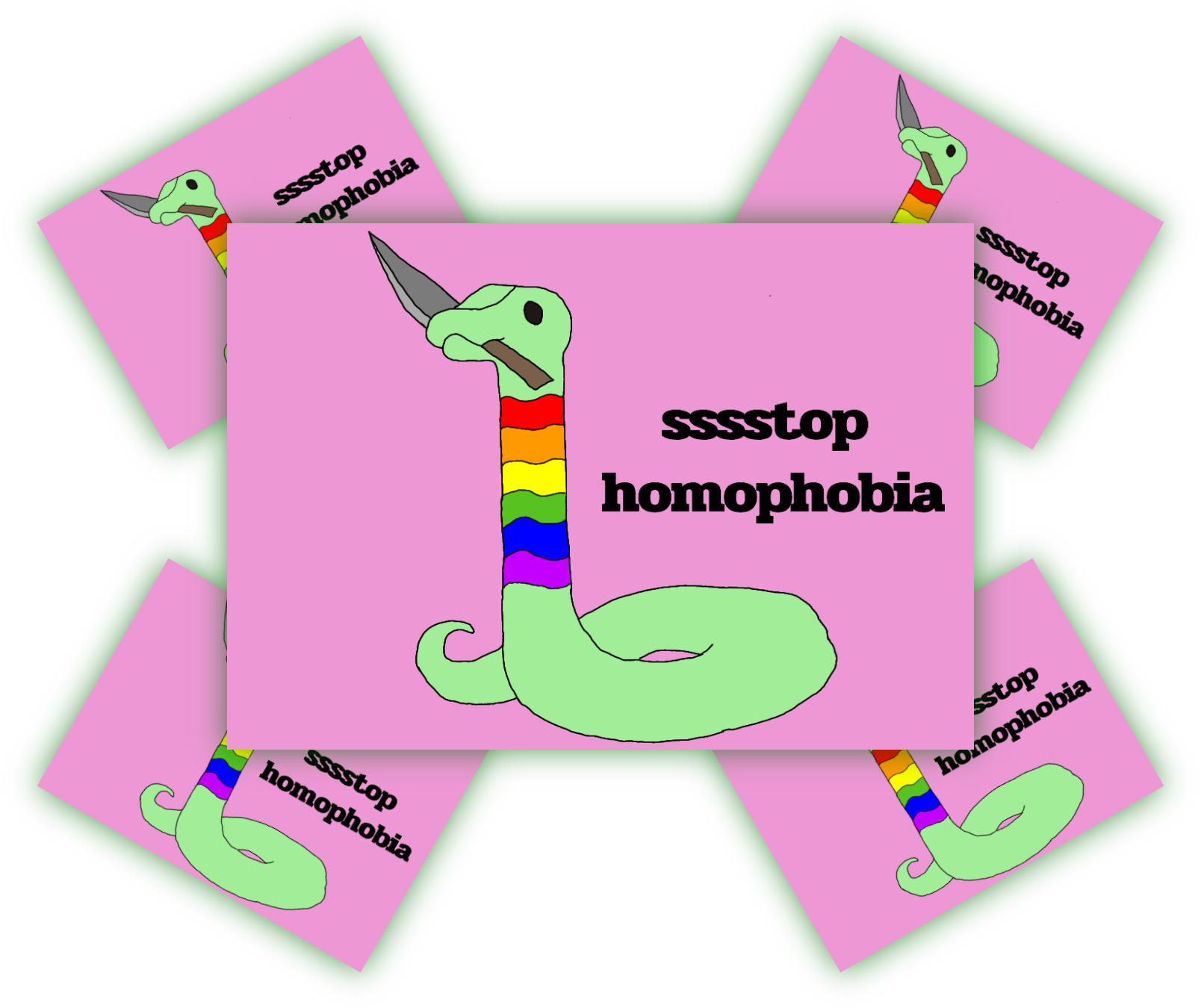 sssstop homophobia | Aufkleber