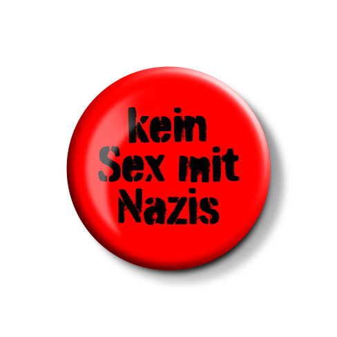 Kein Sex Mit Nazis - Red/Black | Button