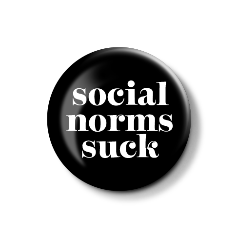 SocialNorms - White  | Button