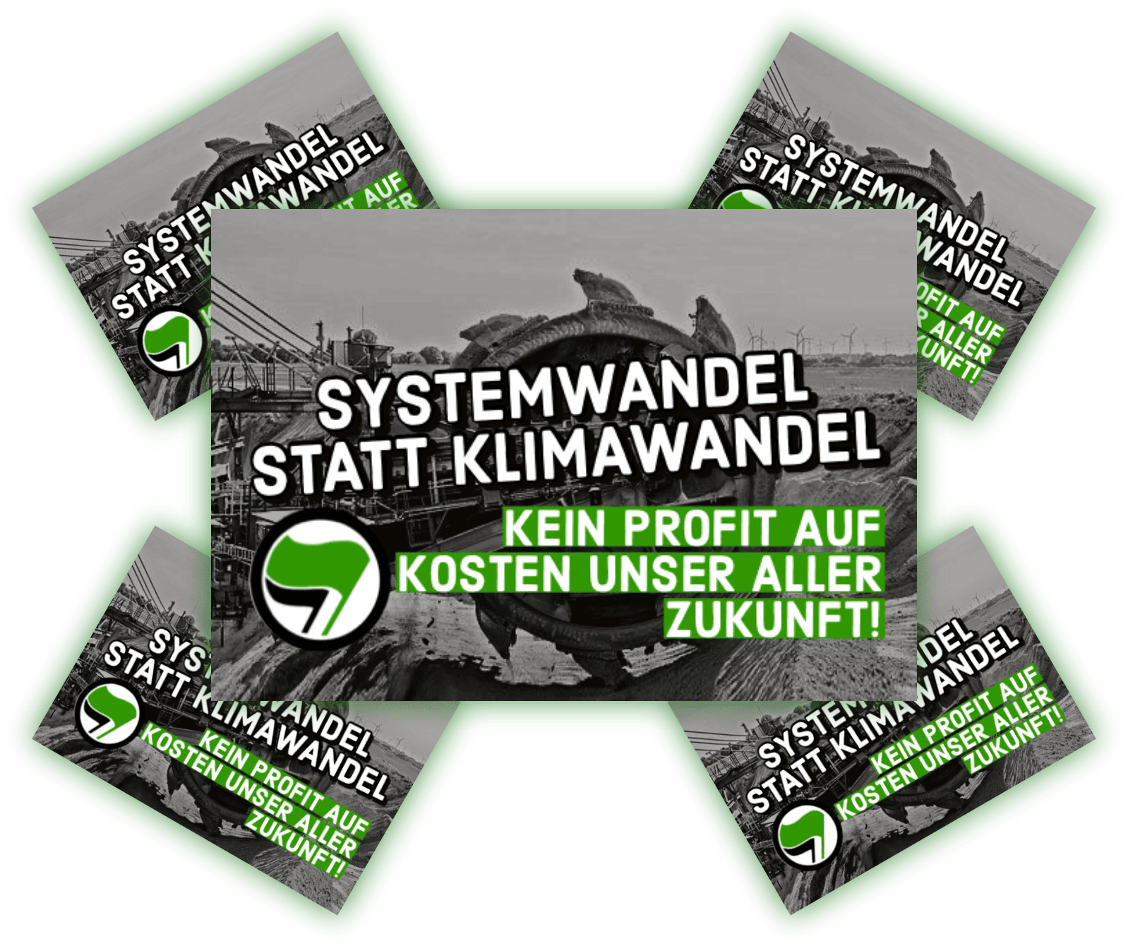 Systemwandel statt Klimawandel | Aufkleber Systemwandel statt Klimawandel | Aufkleber