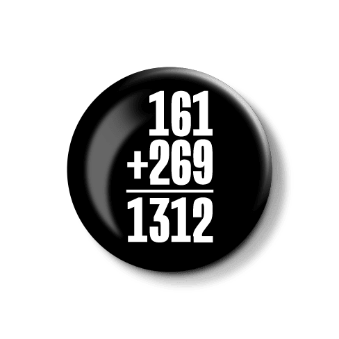 Mathematische Formel: 161 + 269 = 1312. Abbildung einer mathematischen Formel mit den Zahlen 161 und 269 sowie dem Ergebnis 1312.