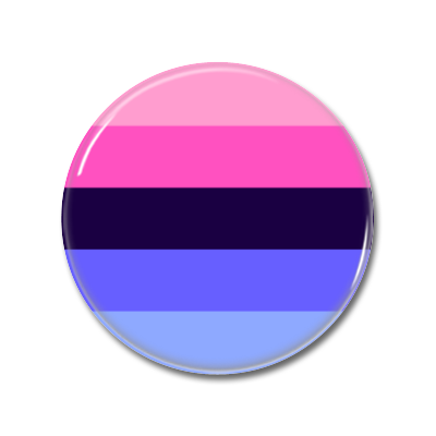 Omnisexuell flag | Button