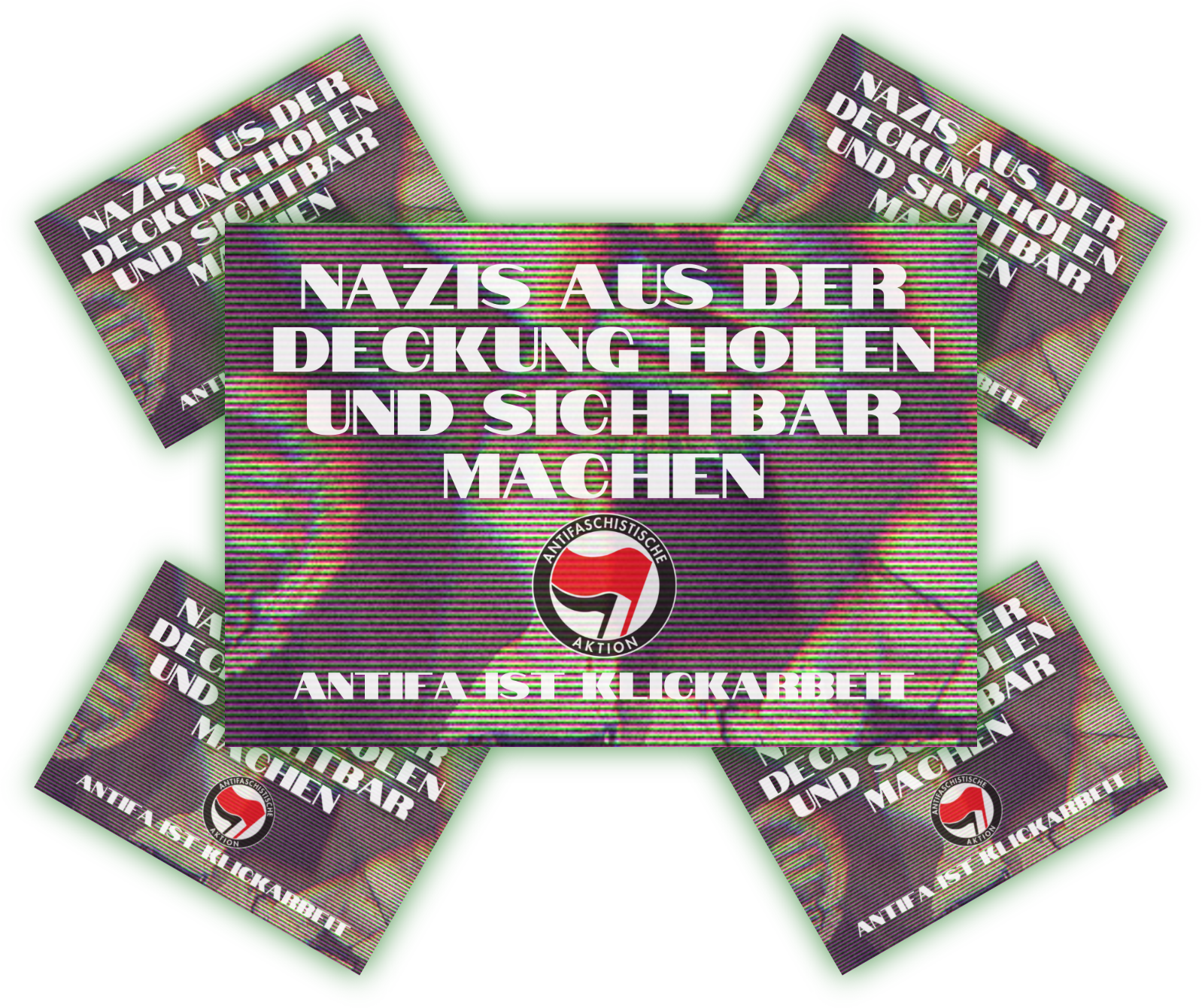 Nazis aus der Deckung holen | Aufkleber