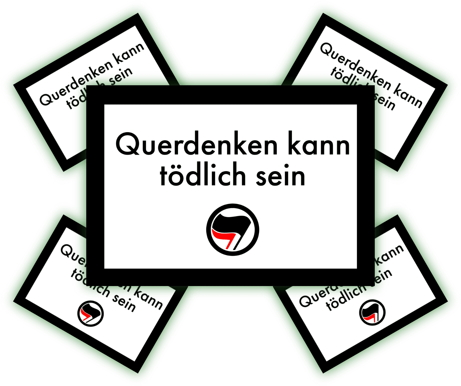Querdenken kann tödlich sein | Aufkleber Querdenken kann tödlich sein | Aufkleber