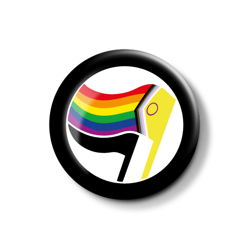 Antifa Pride Flag | Button