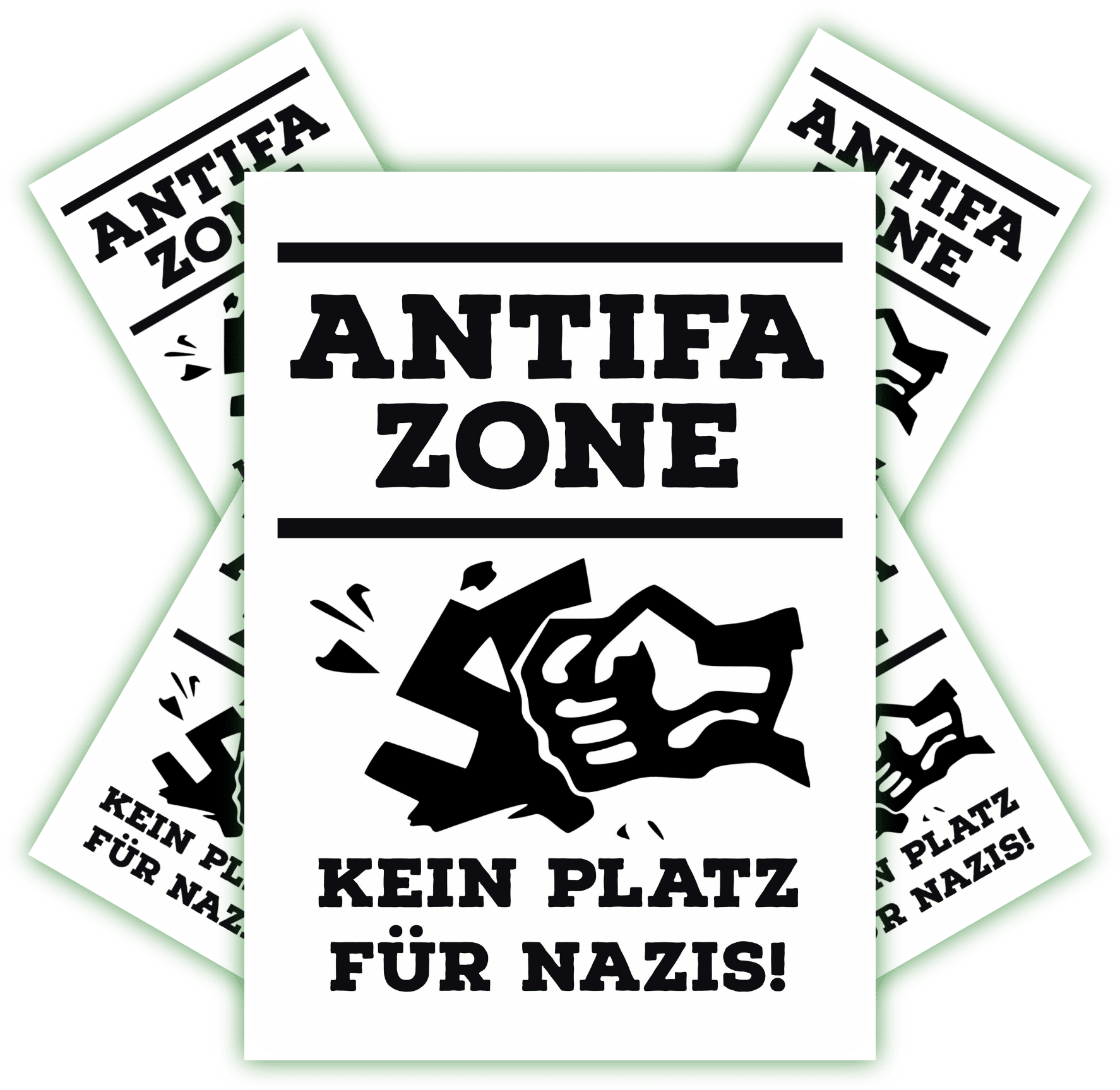 Antifa Zone | Aufkleber Antifa Zone | Aufkleber