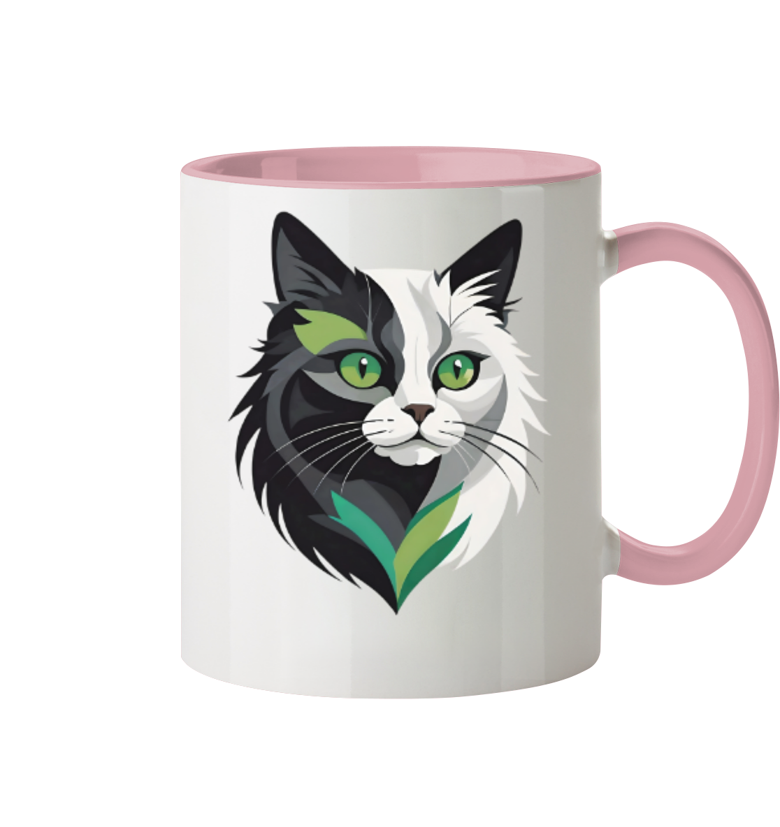 Aromantisch Katze - Tasse zweifarbig