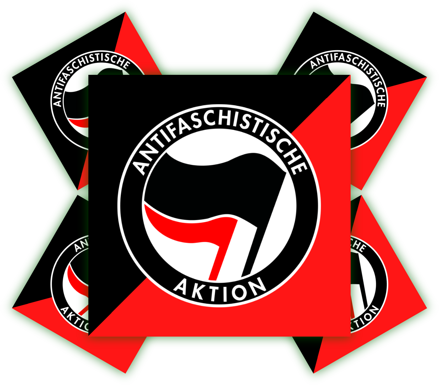 Antifaschistische Aktion rot/schwarz | Aufkleber