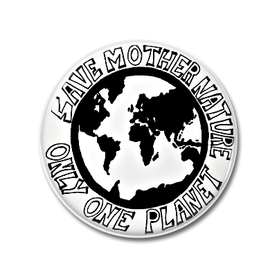 SAVE MOTHER NATURE | Button
