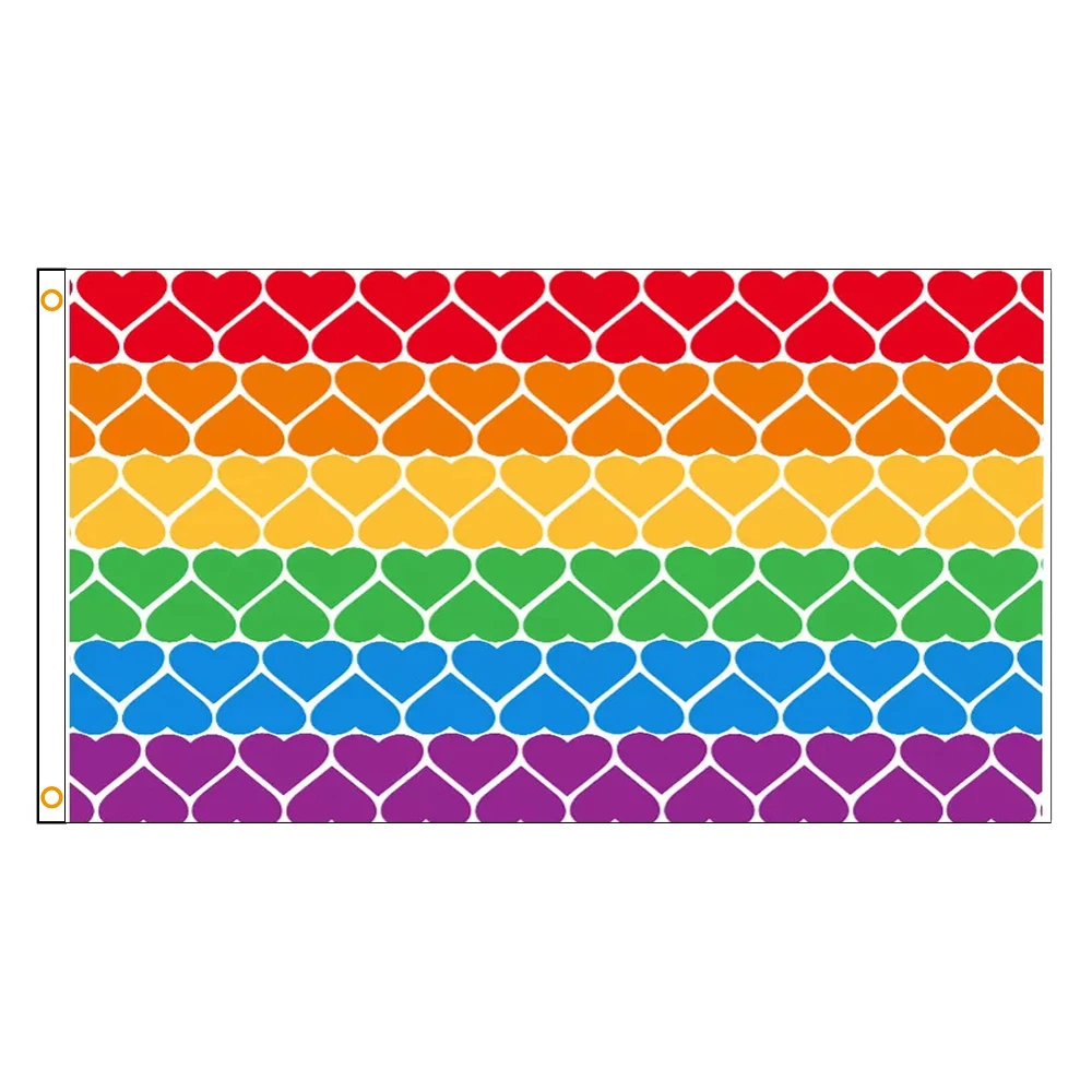 Herz Regenbogen Pride | Flagge 100 x 150