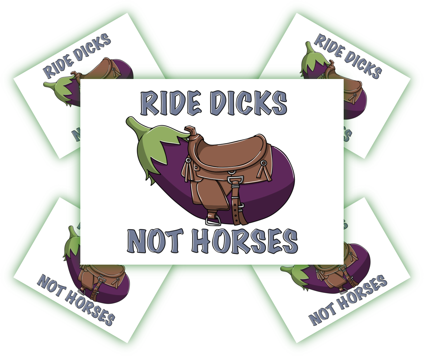 Ride Dicks not Horses | Aufkleber