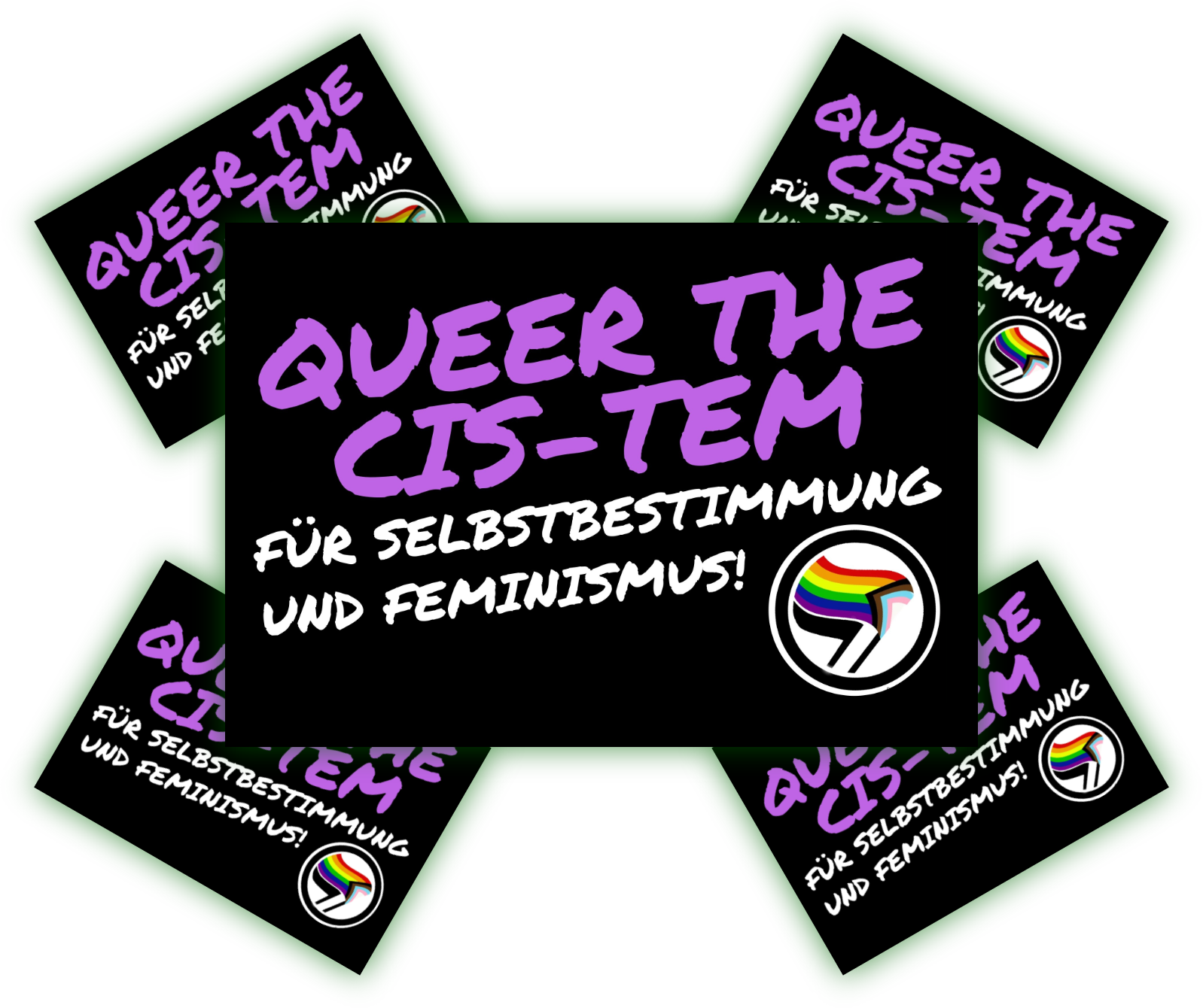 Queer the CIS-TEM | Aufkleber