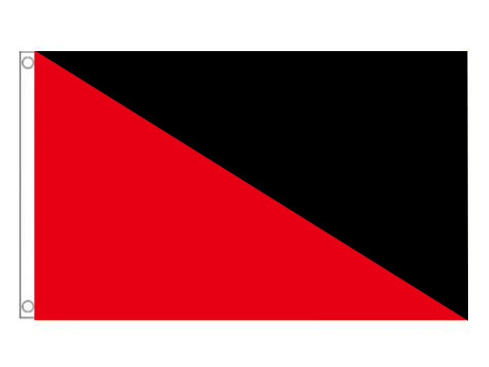 Rot/Schwarz | Flagge 100 x 150