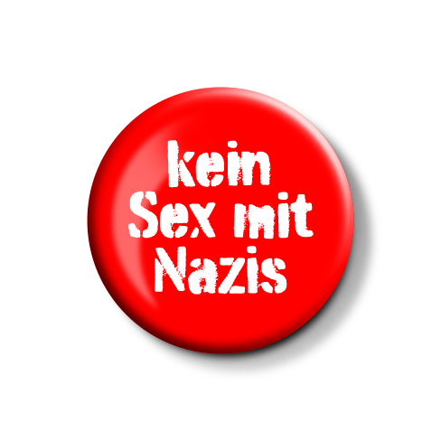 Kein Sex Mit Nazis - Red/White | Button