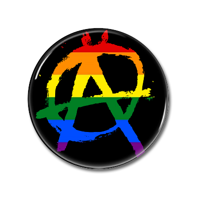 Anarchie Regenbogen | Button