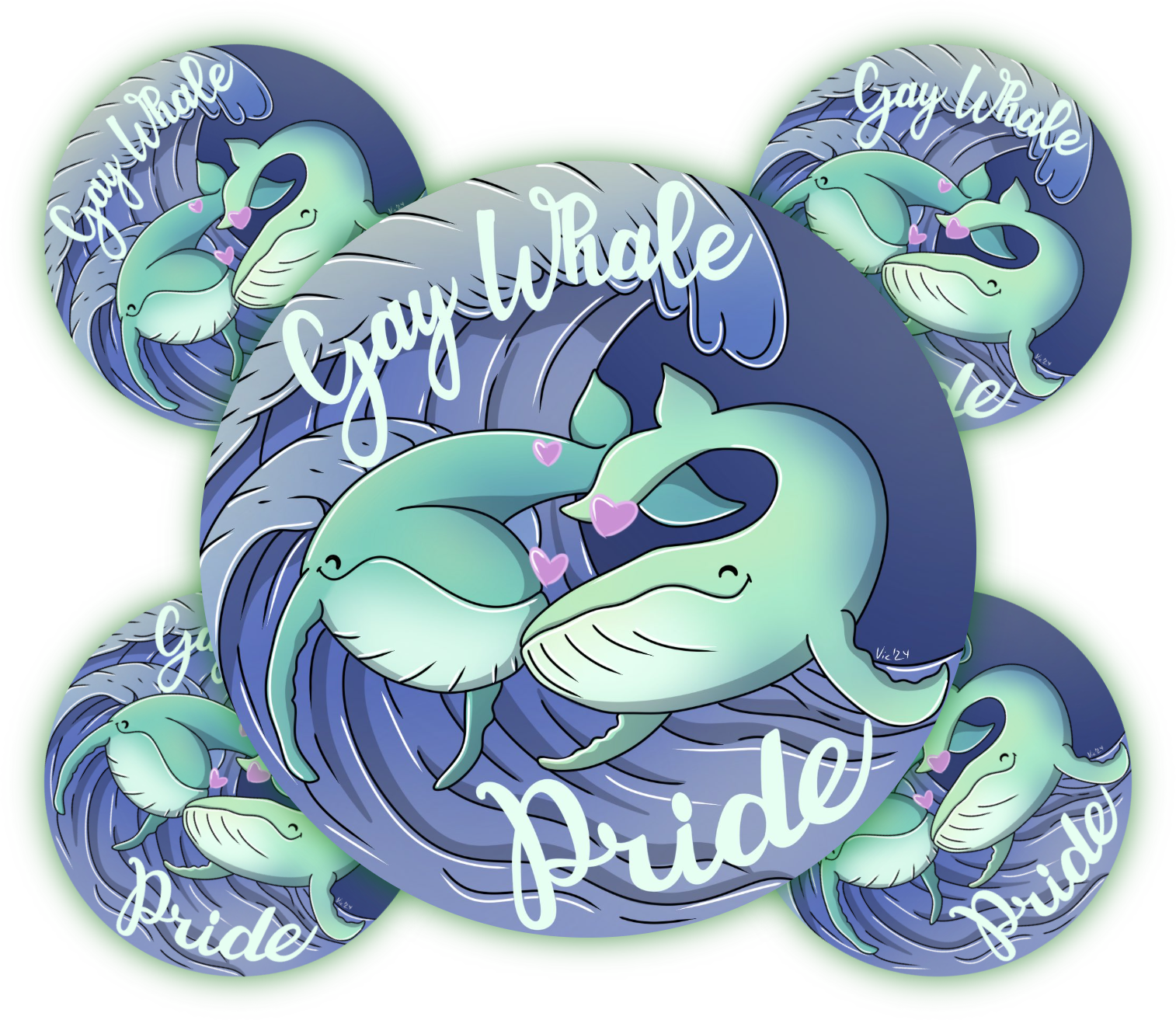 Gay Whale Pride | Aufkleber