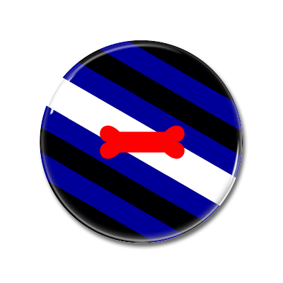 Puppy Play Flag | Button